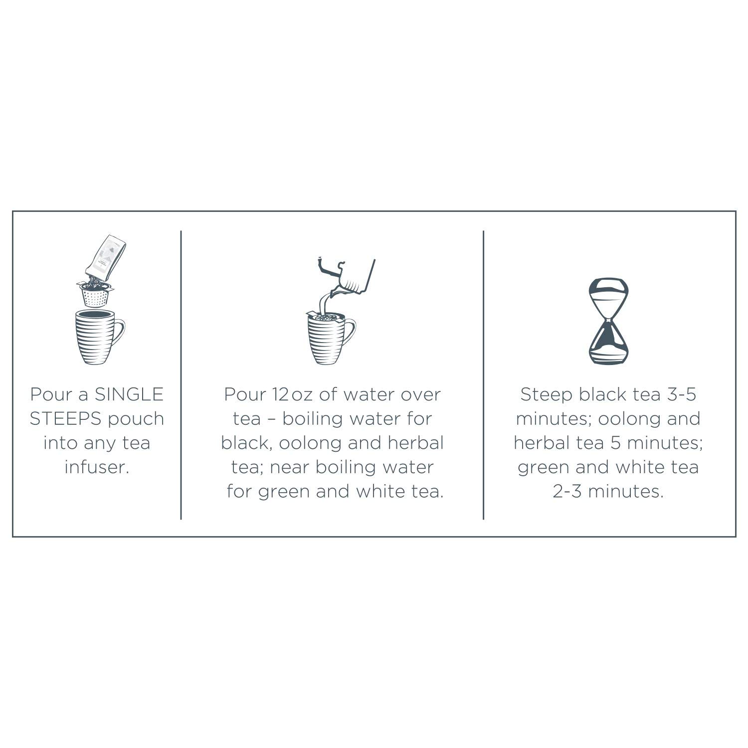 Tea Forte Single Steeps Loose Leaf Tea Sampler, Assorted Variety Tea Box, 15 Single Serve Pouches, Lotus Tea