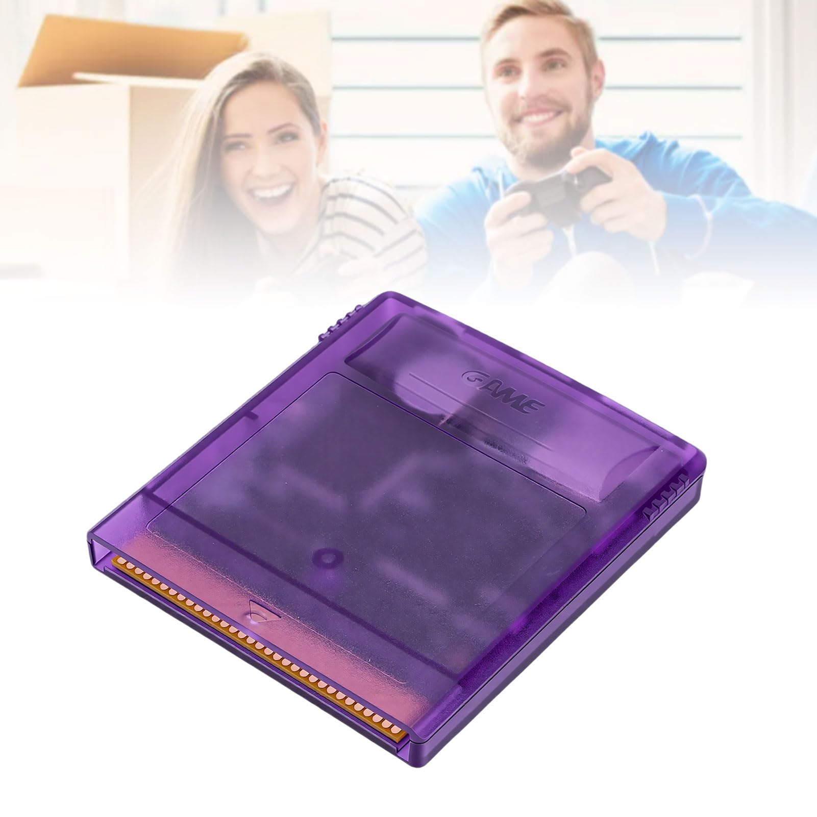 Diyeeni Cartuccia Multigioco 2588 Giochi in 1 per Gameboy per Gameboy Color per Giochi Super Gameboy1/2, Scheda di Memoria da 8 GB, capacità Massima 64 Mbit, Pulsanti A B (Viola trasparente)