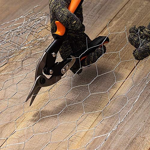Amagabeli Chicken Wire 1Mx25M | 25mm Holes | 0.8mm /21 Gauge,Galvanized Hexagonal Wire Mesh Fencing Hot-Dipped Wire Poultry Netting Rabbit Dog Hardware Cloth Garden Animal Enclosure DA134