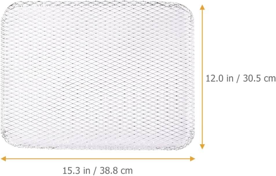 20pcs Grill Topper Rectangular Grill BBQ Disposable Grill Toppers Aluminum BBQ Mesh Grill Mat Grill Tray Broiler Pans Non Stick Baking Tools Outdoor BBQ Accessories for Baking Cooking Grilling