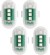 4PCS Kabellose LED Auto Ohne Kabel, 8 Farben Drahtloses LED-Blitzlichter Akku mit Fernbedienung für Auto, Drohne, Kinderspielzeug, Kinderwagen, Rollschuhlaufen