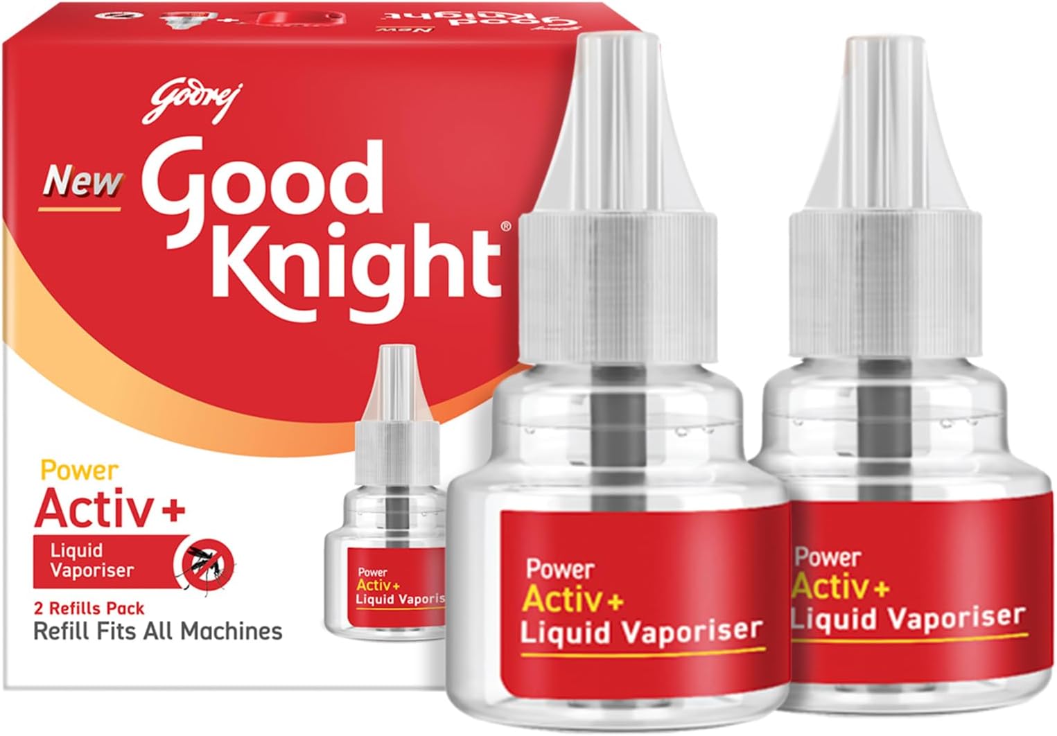 Power Activ+ Liquid Vaporiser – Pack of 2 (45ml each) | 2x Faster Than Before | Mosquito Repellent Refill | India’s Most Powerful Liquid Vaporizer