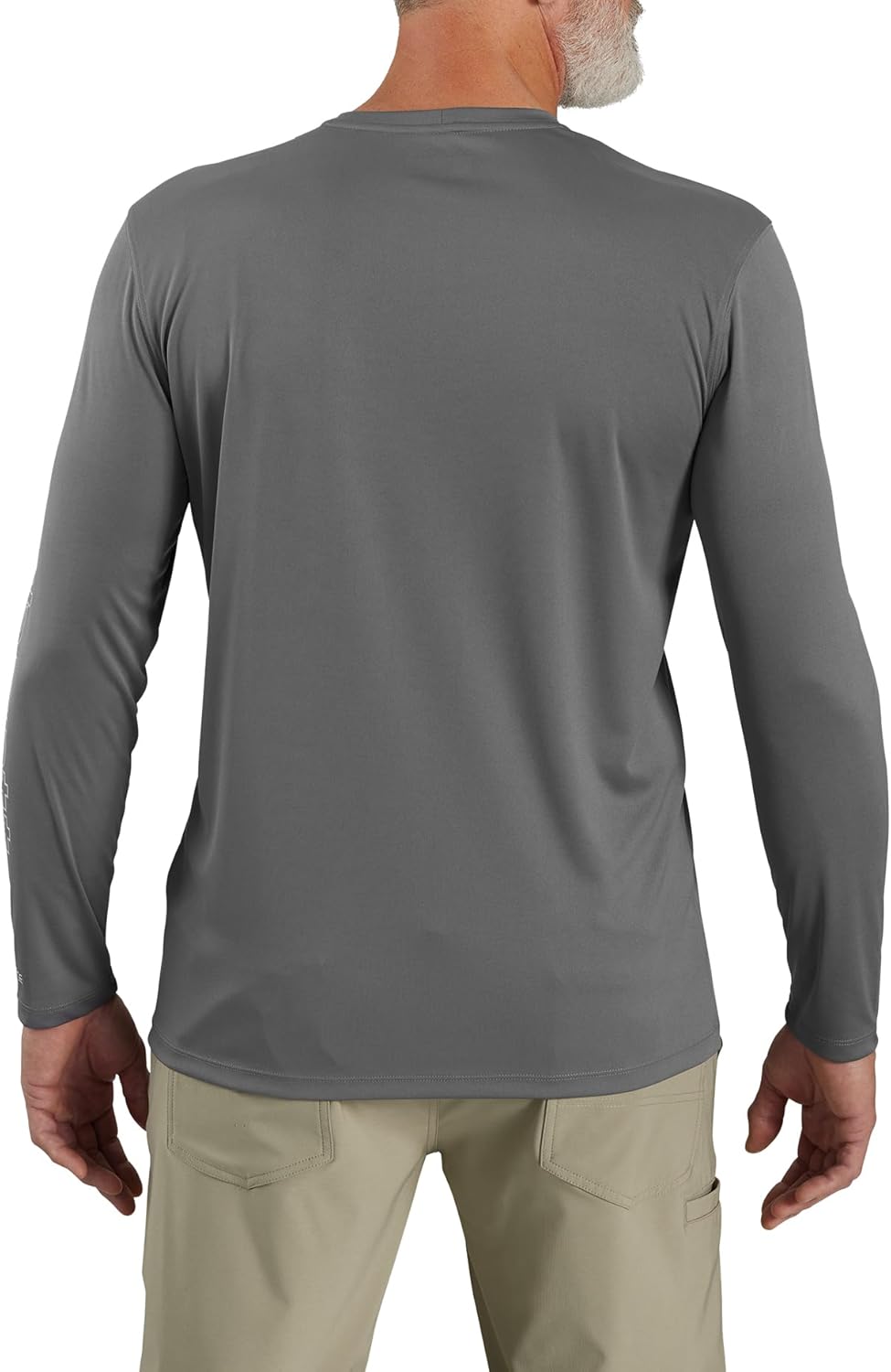 Carhartt Men’s Force Sun Defender Lightweight Long-Sleeve Logo Graphic T-Shirt - Image 2