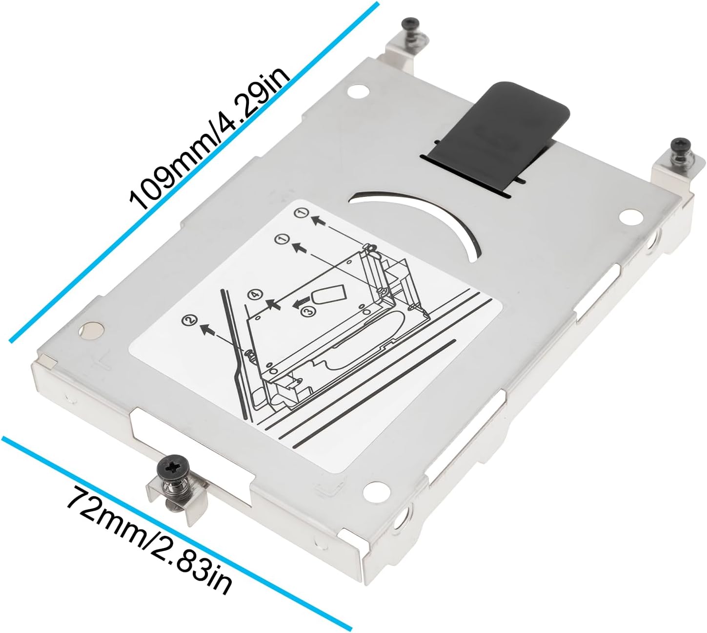 2X Laptop Hard Drive Caddy HDD Bracket with Screws Compatible with HP EliteBook 8460P 8570P 8470W 8760W 8770W 8560W 8570W