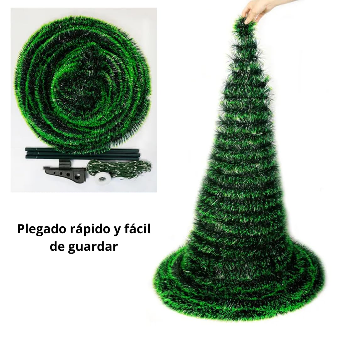 Arbol de Navidad Pop up - Arbol de Navidad Plegable - Plegado facil y rapido - Facil de Guardar