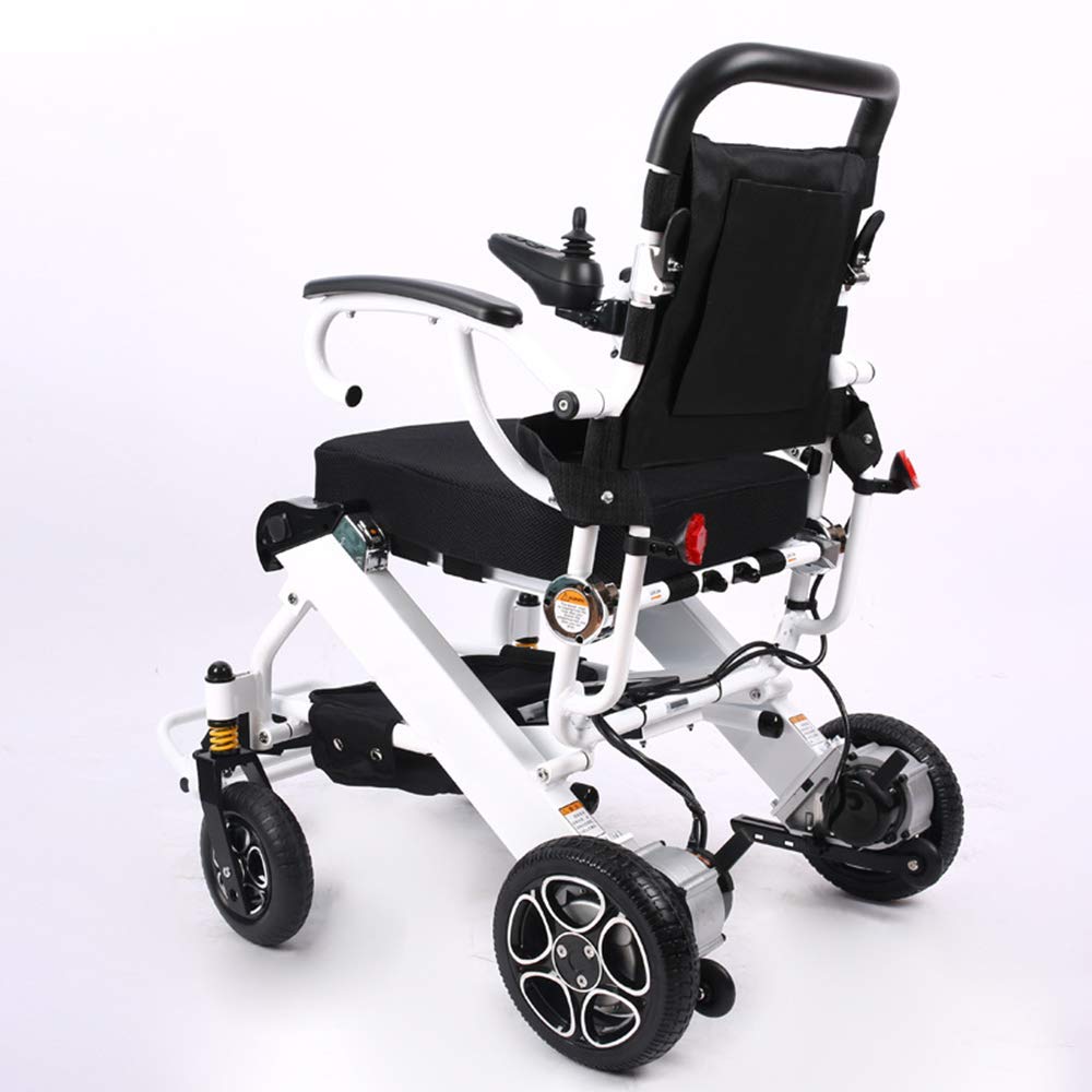 Sedia a rotelle Pieghevole Sedia a rotelle elettrica Sedia a rotelle Telaio in Alluminio 5513 Batteria al Litio Sedia a rotelle Portatile per disabili, A