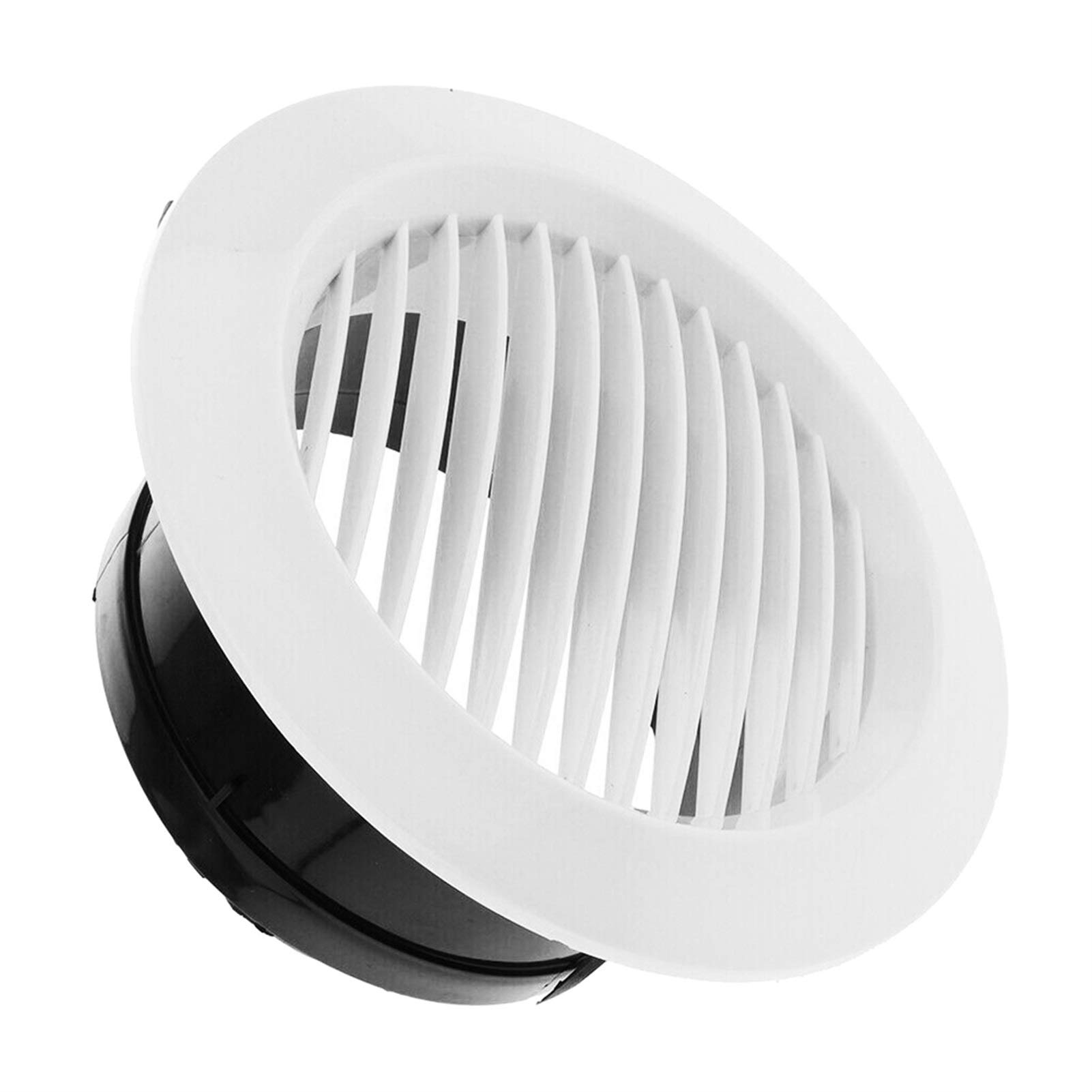 Griglia di ventilazione a parete a gravità in ABS | Grigio Chiaro 75, 100, 125, 150, 200 mm for Bagno Cucina Ufficio Ventilazione(Dia.100mm)