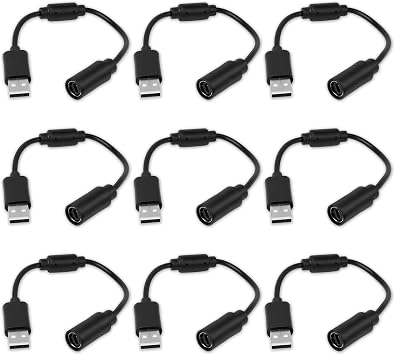 Xbox 360 USB Breakaway Cable, Rocksmith Real Tone Cable, Xbox Controller Cord, Xbox USB Adapter, Guitar Hero Gle Compatible with Logitech G920 G923 G27 & Thrustmaster 458 Spider Racing Wheel