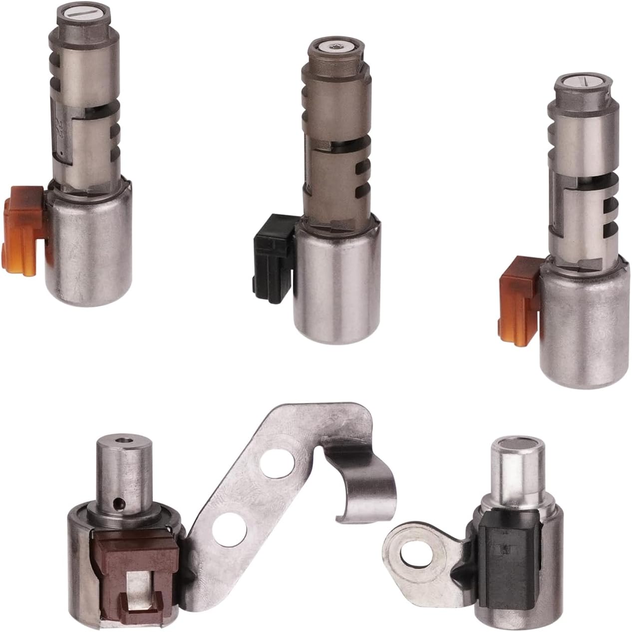 5Pcs Transmission Solenoid Kit Compatible with Toyota Camry Highlander RAV4 Celica Solara Lexus ES300 RX300 Replaces U140E U240E U241 35240-32010 35210-21010