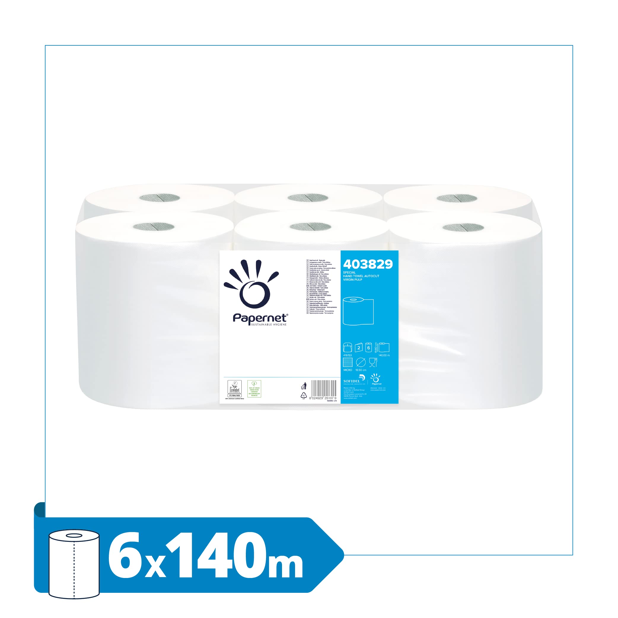 WERRA Over Soft Matic asciugamano rotolo, 2 strati
