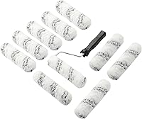 KUPOO 6 Inch Microfiber Mini Paint Roller Kit, 11-Piece 3/4" Nap Covers & Frame for Trim, Doors, DIY Painting