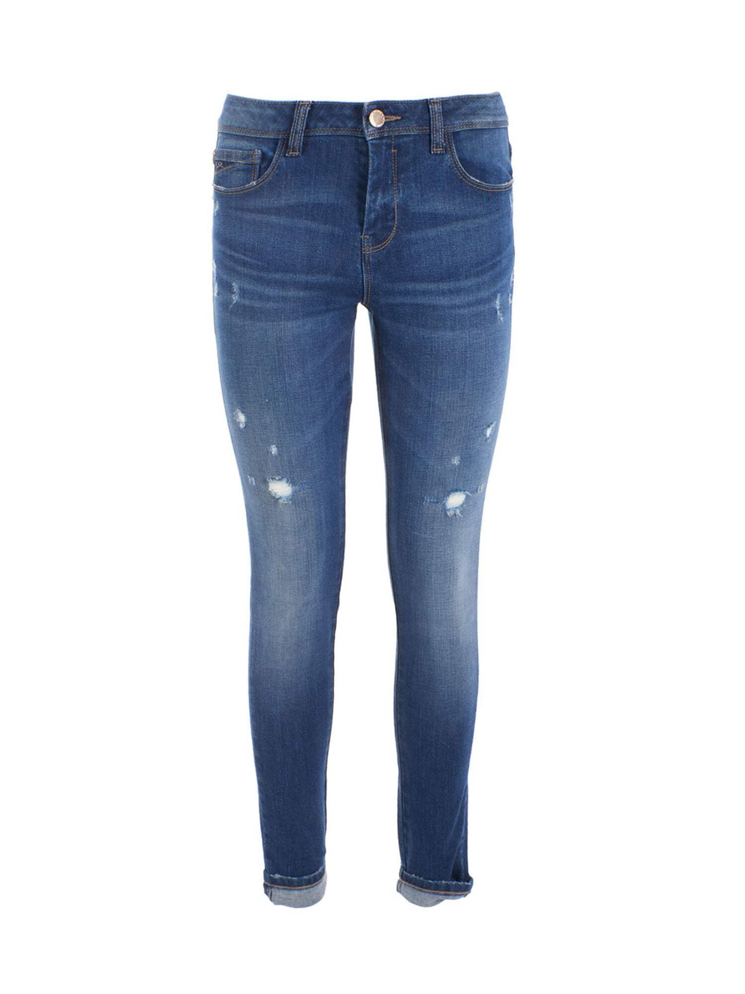 Jeans Donna Blu Yes-zee P375 w292 pantalon en jean bleu femme