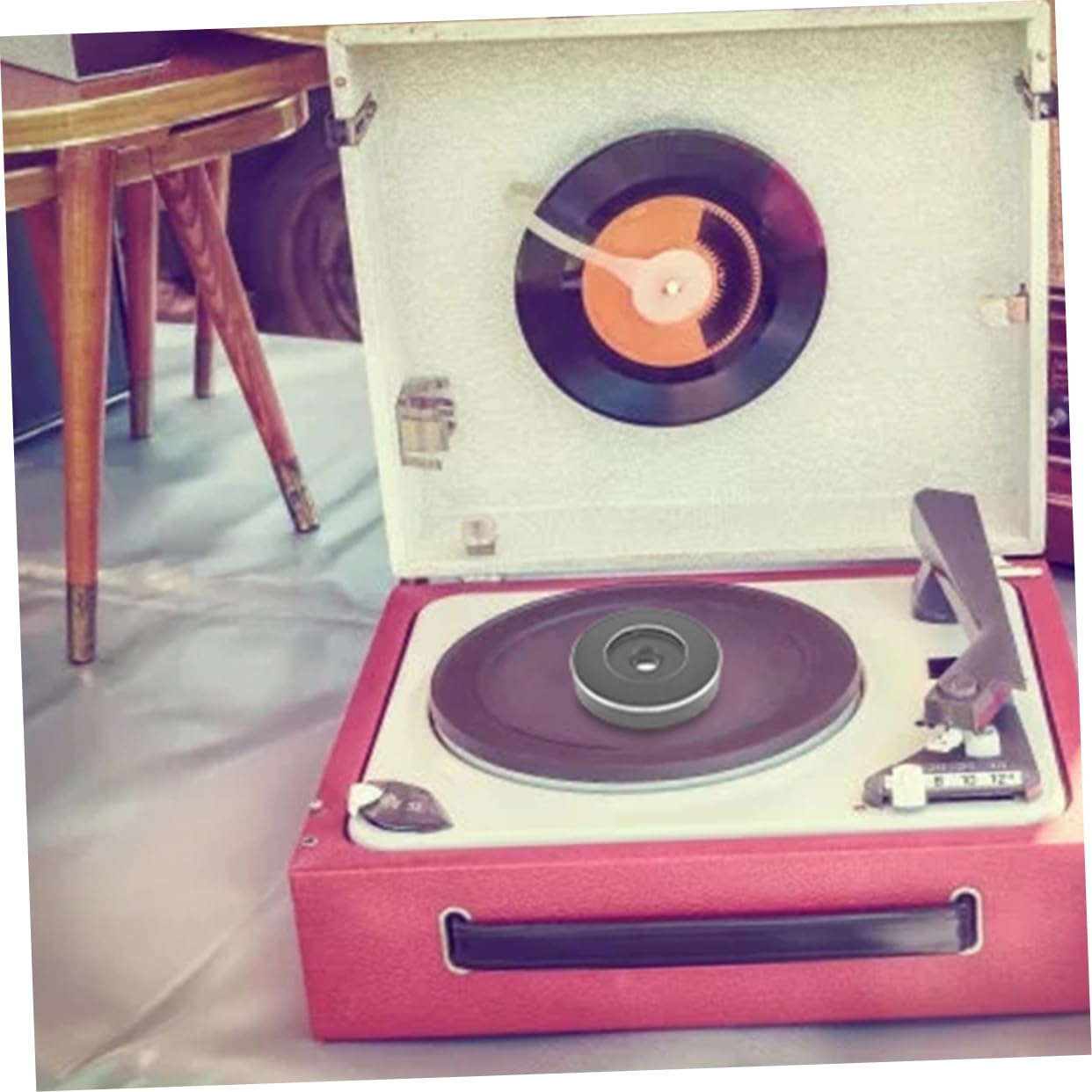 BESTonZON 4 Pezzi 45 Cupola del giradischi in vinile adattatore per giradischi in vinile Disco in da 7 pollici Adattatore 45 giri/min e per hi 45 giri/min buco