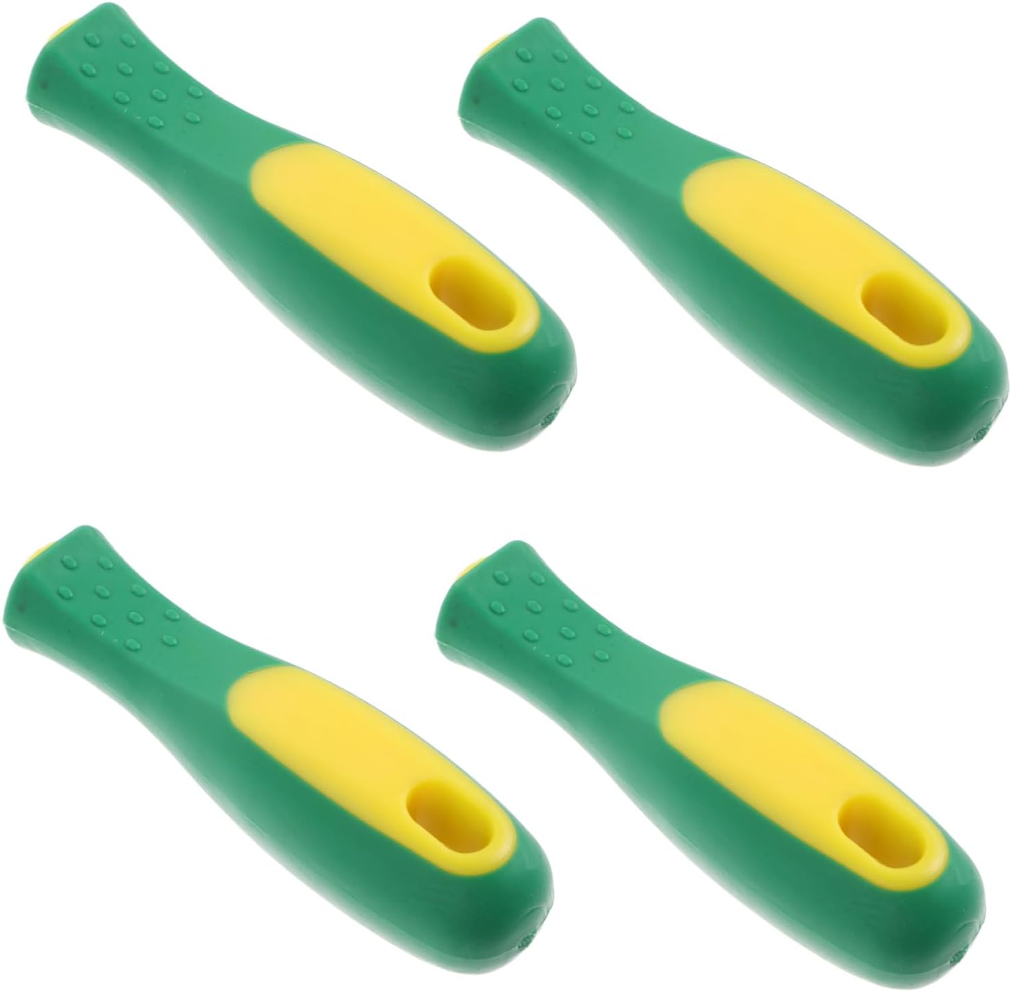 jojofuny 20pcs Rubber File Handles for Woodworking Tools Ergonomic Non- Replacement Grip Compatible Files Chain and Milling Cutters for Repairs