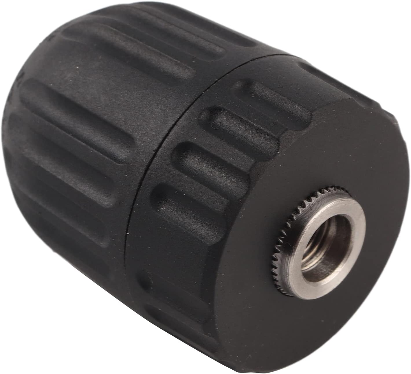 Keyless Drill Chuck, Mini Conversion Adapter with 1/4" Hex Shank Classic Fast Change Converter Impact Driver Tool Attachment Quick Connect for Round Shank Bits Accurate Drilling Offices Homes 0.8‑10MM