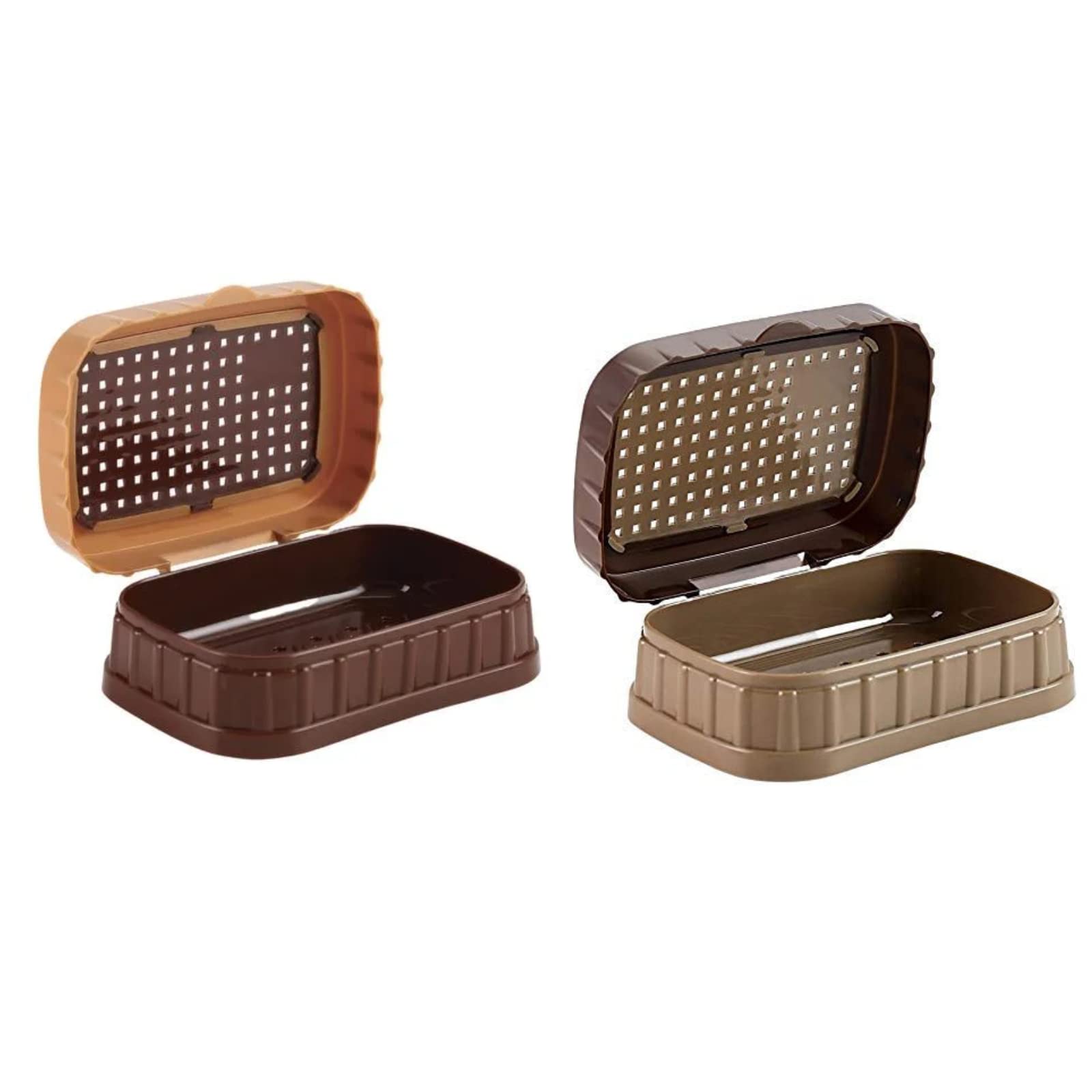 Tekzie Dove Plastic Soap Case - Assorted Colour, 2 pc Multipack