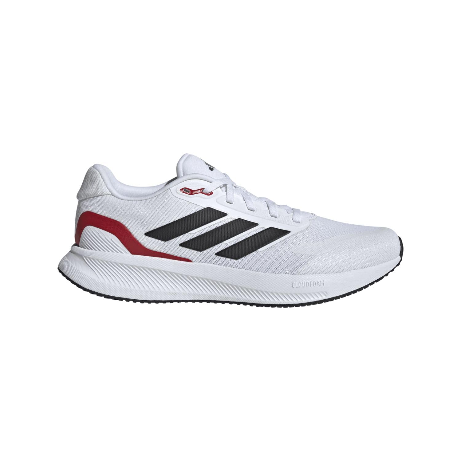Adidas Run Falcon 5 Herren-Sneaker, Weiß/Weiß/Weiß, 7.5
