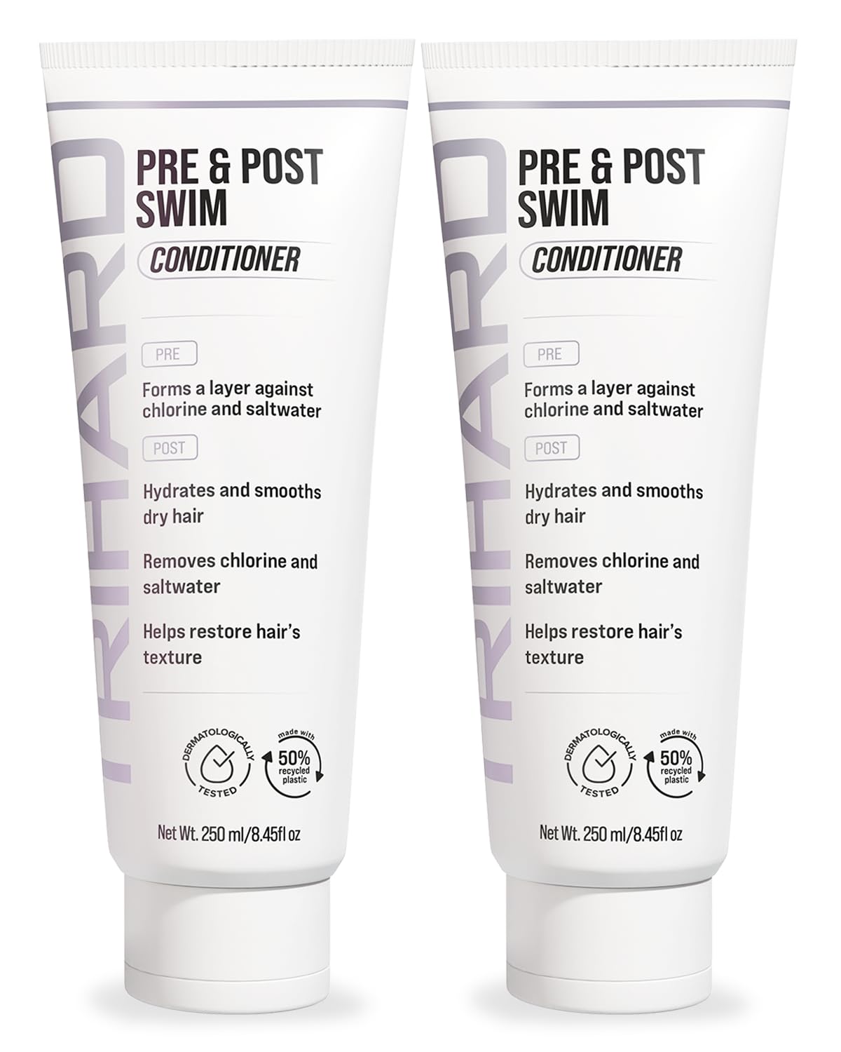 TRIHARD Pre & Post Swim Conditioner | Swimmers Conditioner | Pre Swim Hair Protection | Chlorine Removal Solution (Pack of 2)