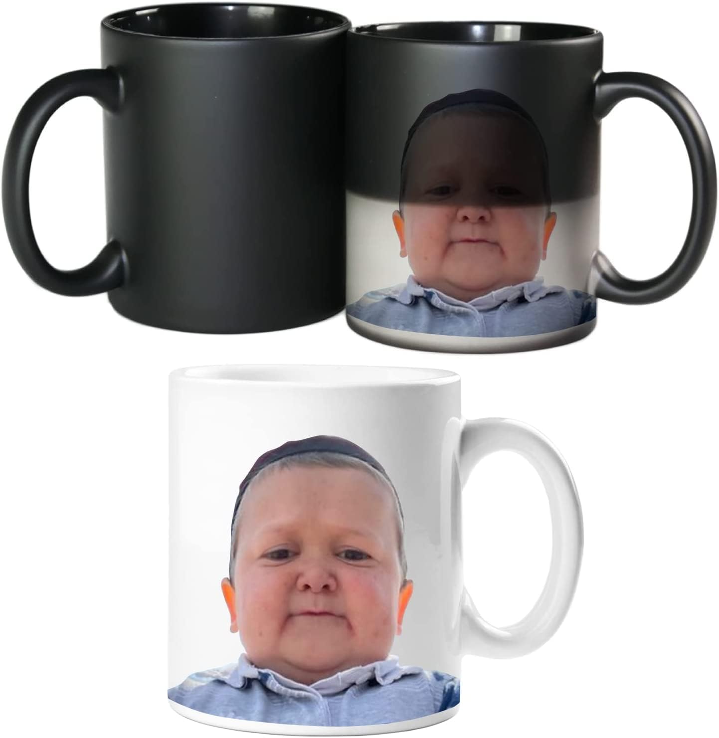 Spoil Your Wall Hasbulla Magic Heat Color Changing Mug – Funny Meme Gag Gift Coffee Cup – 11oz Ceramic Surprise Reveal Mug for Men, Women & Friends