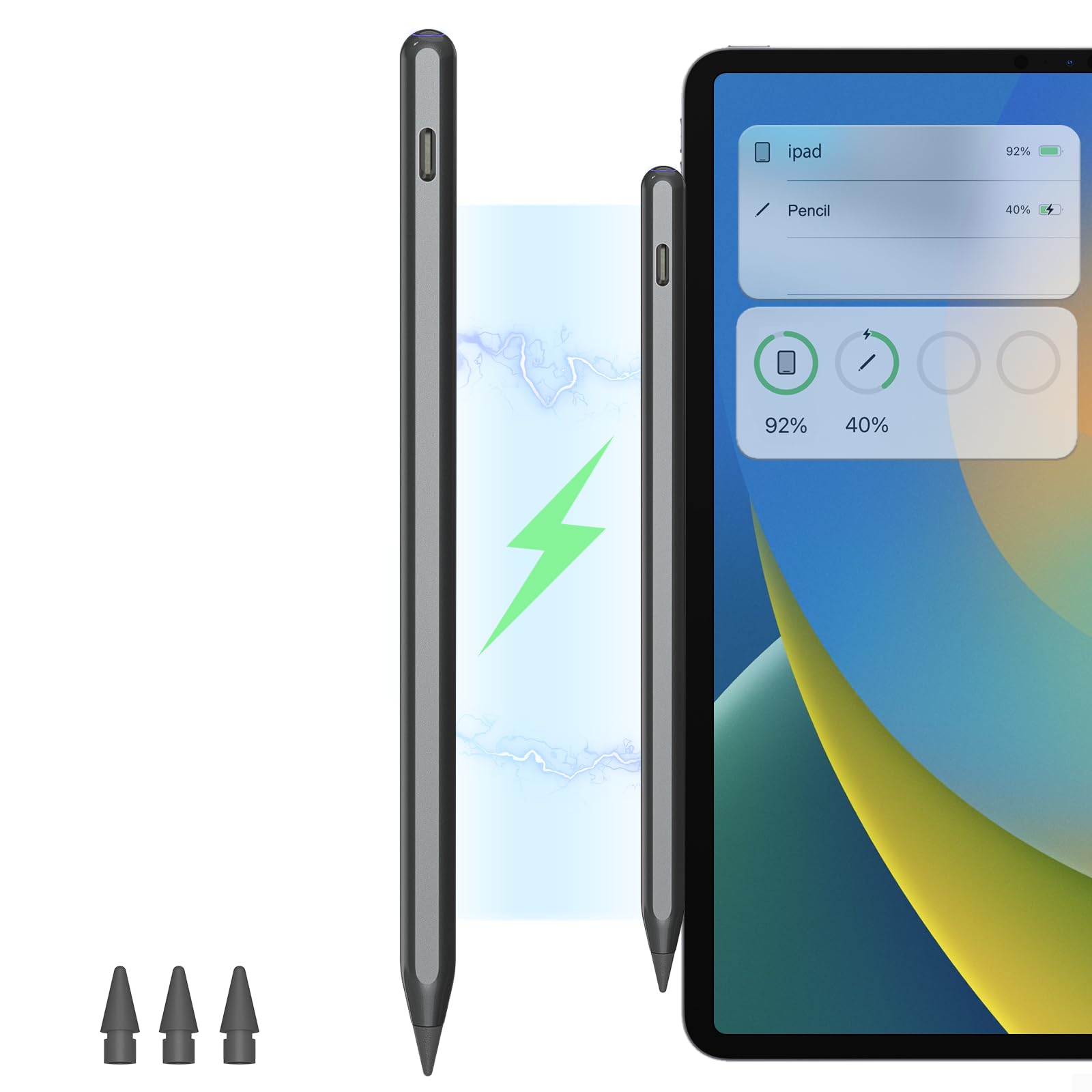 Pencil 2nd Generation for iPad Wireless Charging with Tilt Palm Rejection,HATOKU Stylus for iPad Magnetic Charging Compatible iPad Air (4/5),iPad Pro 12,9”(3/4/5/6),iPad Pro 11”(1/2/3/4),iPad Mini 6 (B0CZ6R9TB5) Amazon Price History, Amazon Price Tracker