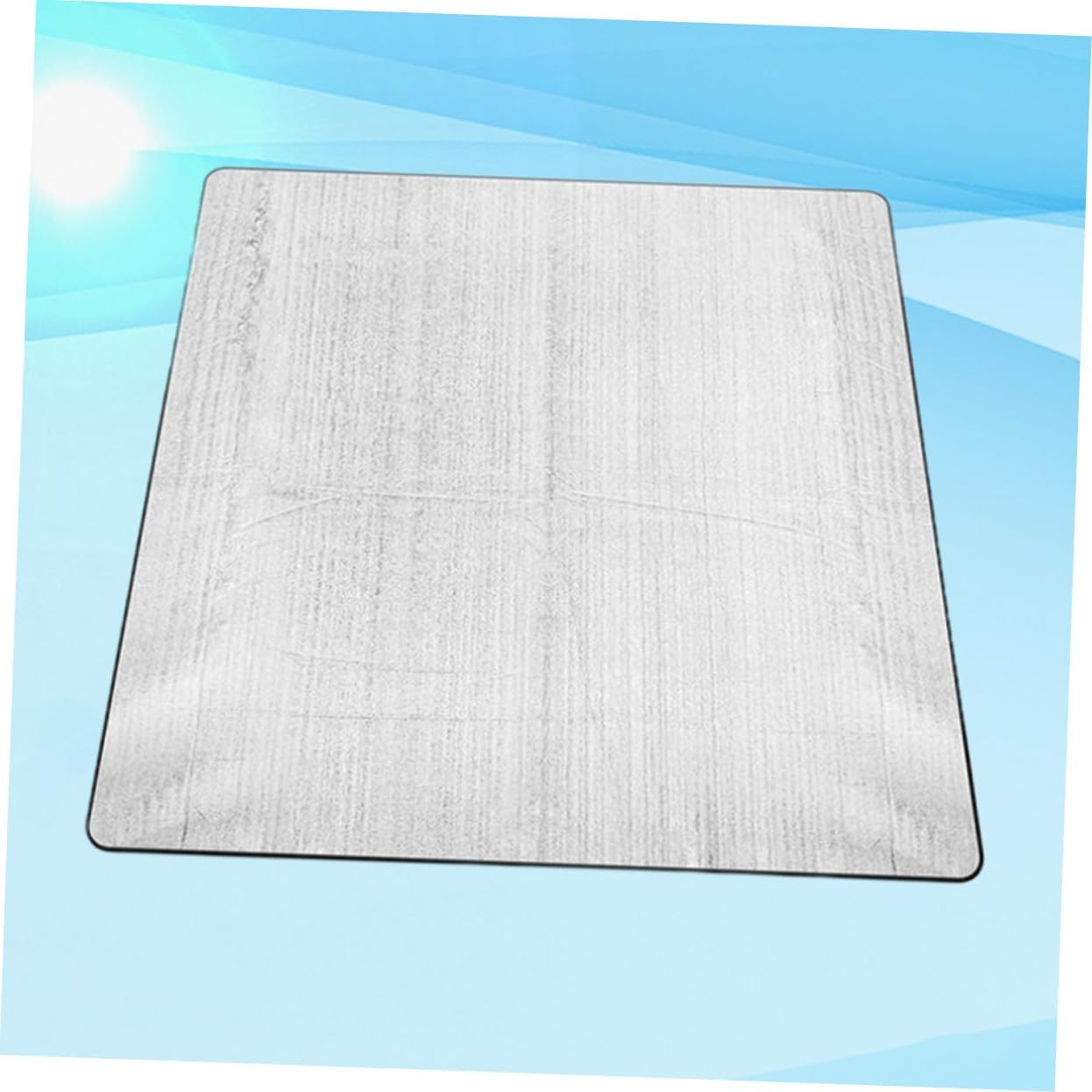 Outdoor Dampproof Tent Mat with Aluminum Film Lightweight Foldable Camping Mattress Pad for Picnic Hiking Random Edge Color Portable Sleeping Blanket Cushion Random Color
