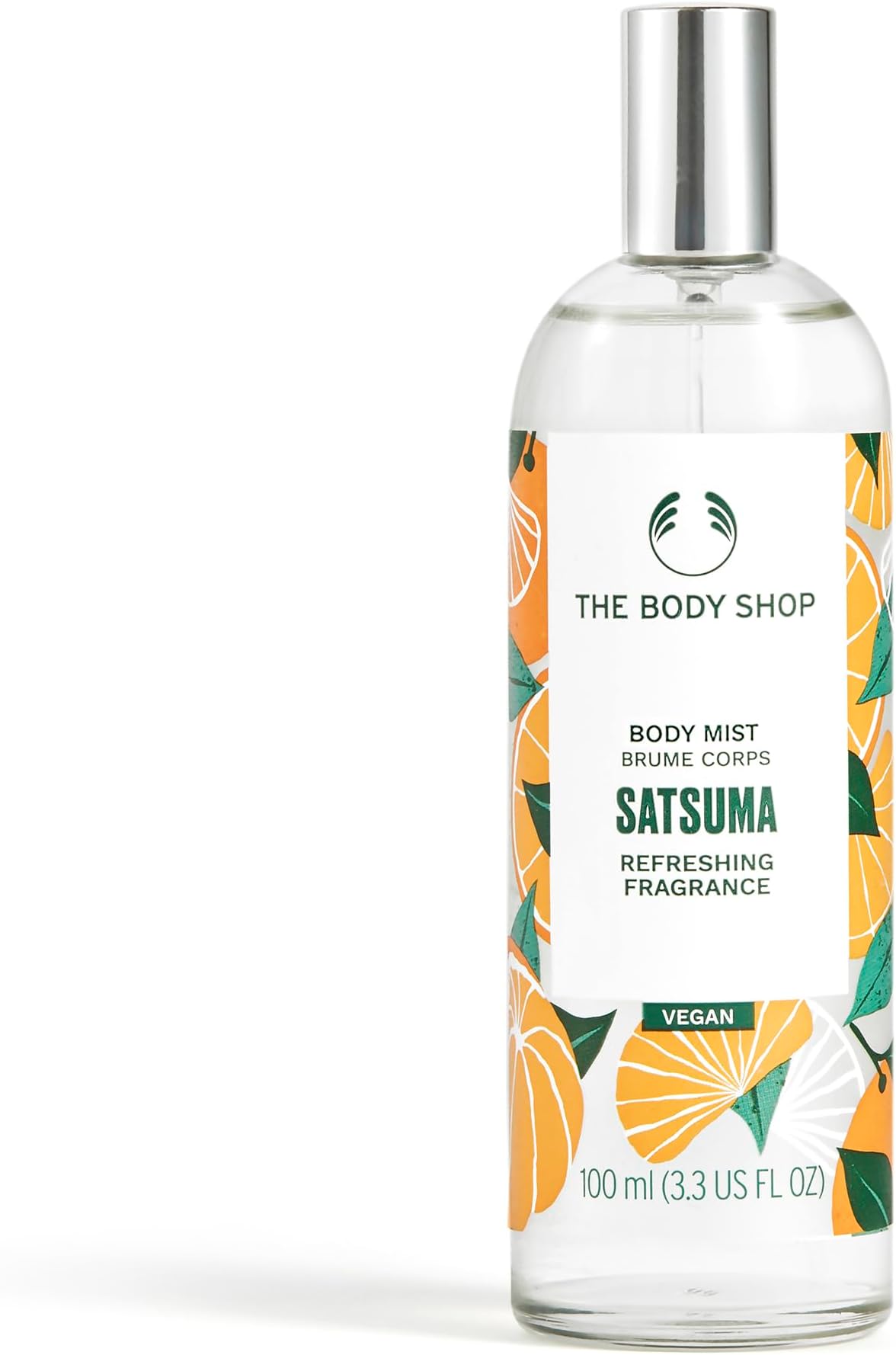 The Body Shop Satsuma Body Mist (1x 100ml), Refreshing Citrus Body Mist for Women, Zesty Mist with 96% Natural-Origin Ingredients, Uplifting Body Spray, Vegan Body Care