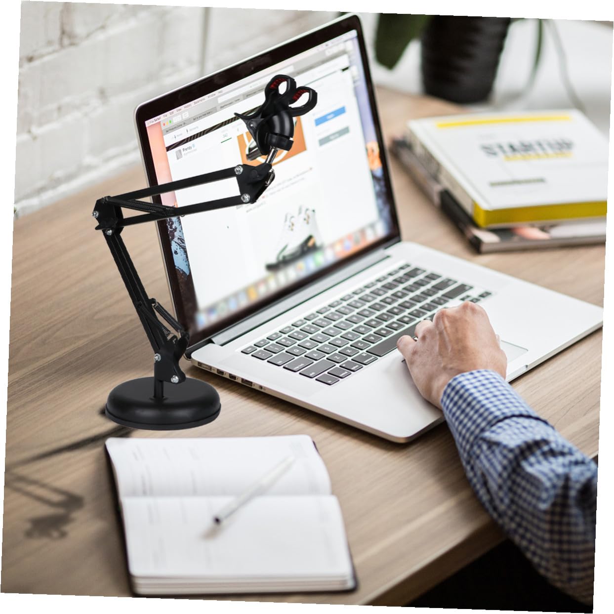 Artibetter Redonda Soporte para Plegable de Base Teléfono Escritorio