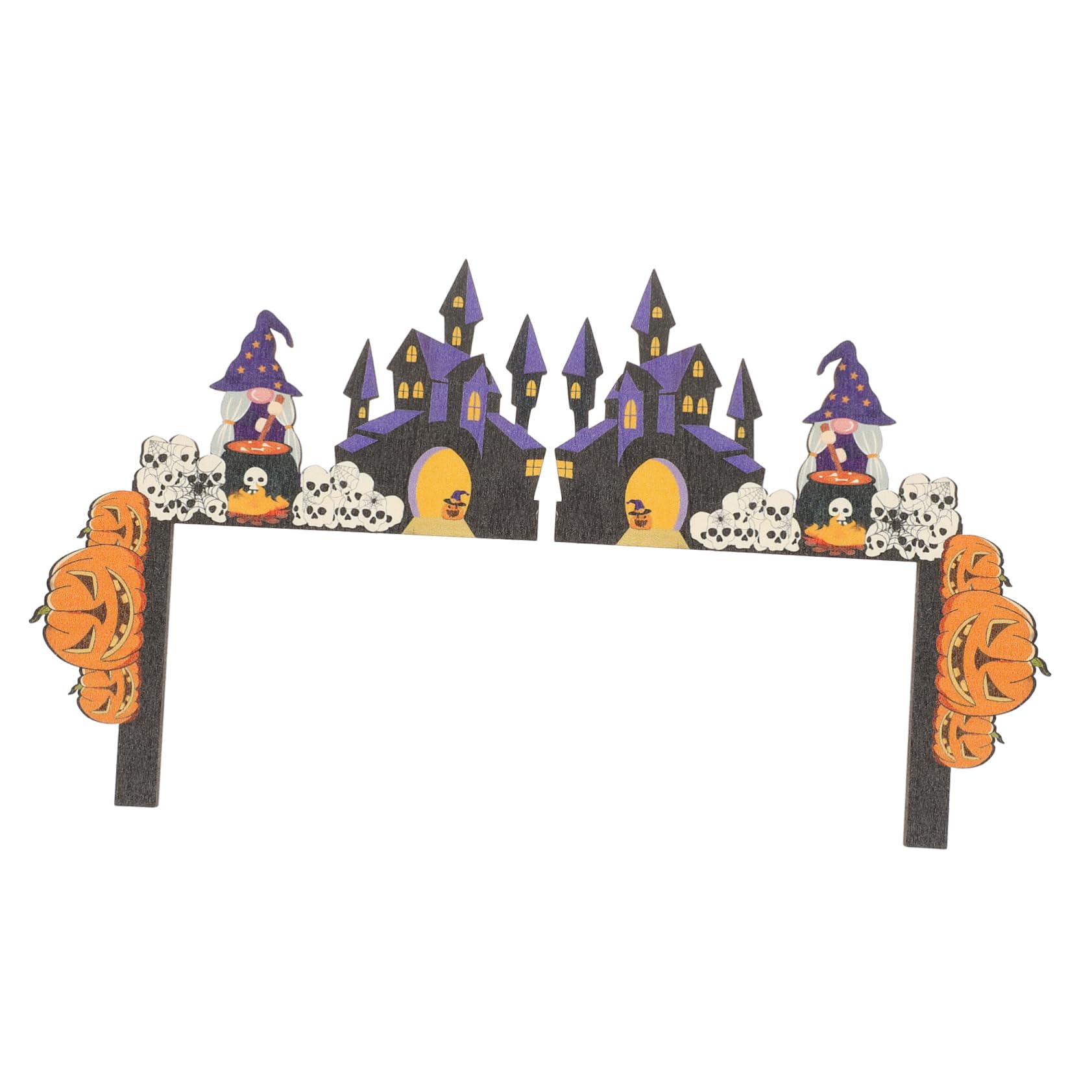 Cabilock 5 Set di Decorazioni per Cornici per Porte E Finestre di Halloween Ornamenti per Feste Materiale in Legno Sicuro Ornamenti Unici per La Casa Decorazioni Festive