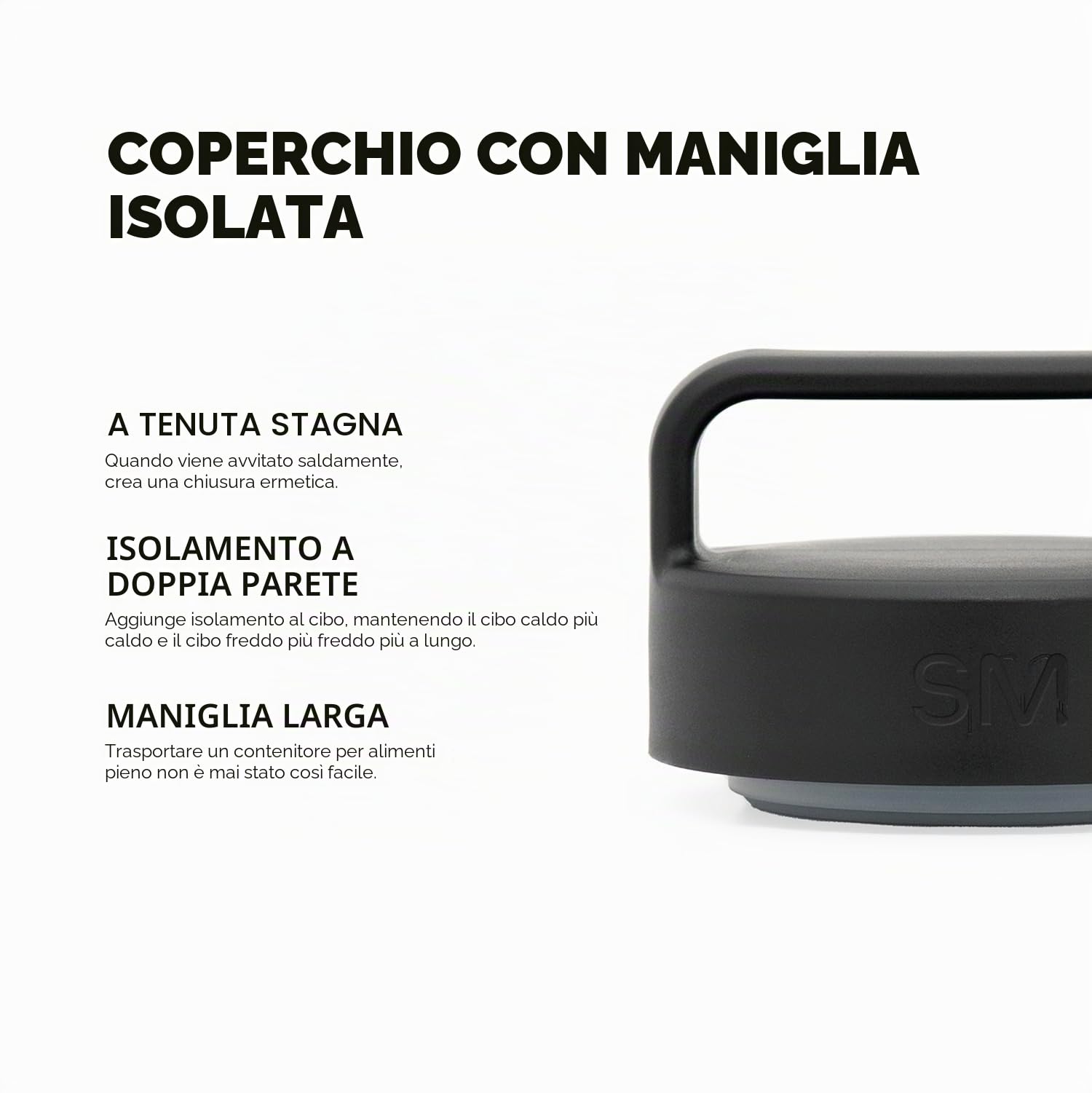 Simple Modern Contenitore Termico per Alimenti Caldi | Thermos Pasta in Acciaio Inox per Portapranzo Termico | Provision | 350ml | Sweet Taffy