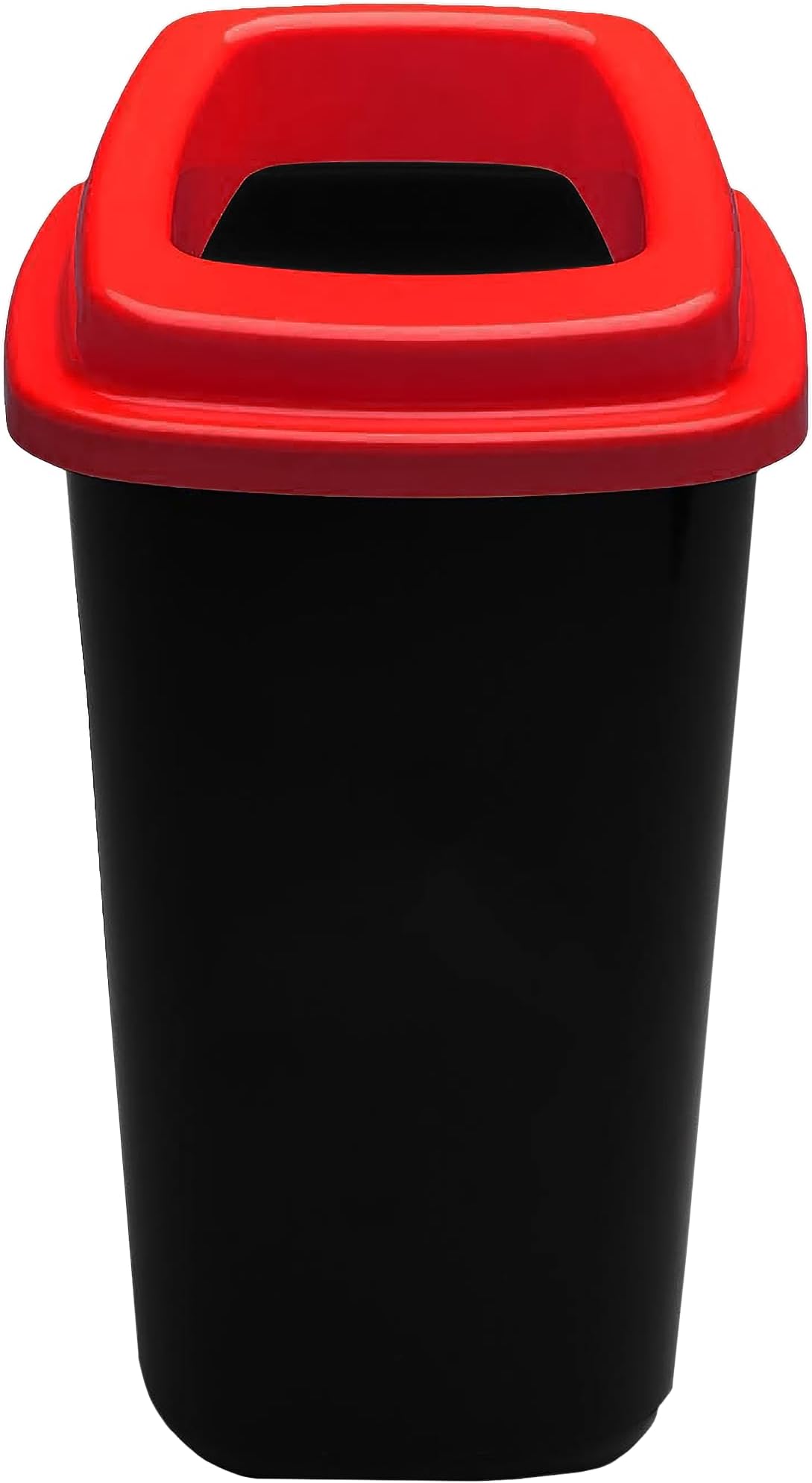 Home Centre Plastic Recycling Kitchen Office Waste Bin 45 Litre Red Open Touchless Rim Sorting Waste Segregation Recycle Rubbish Container Six Colour Code Management School Work Trash Box