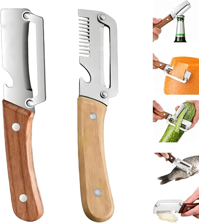FAFLNRSC Wooden Handle Vegetable Peeler Review