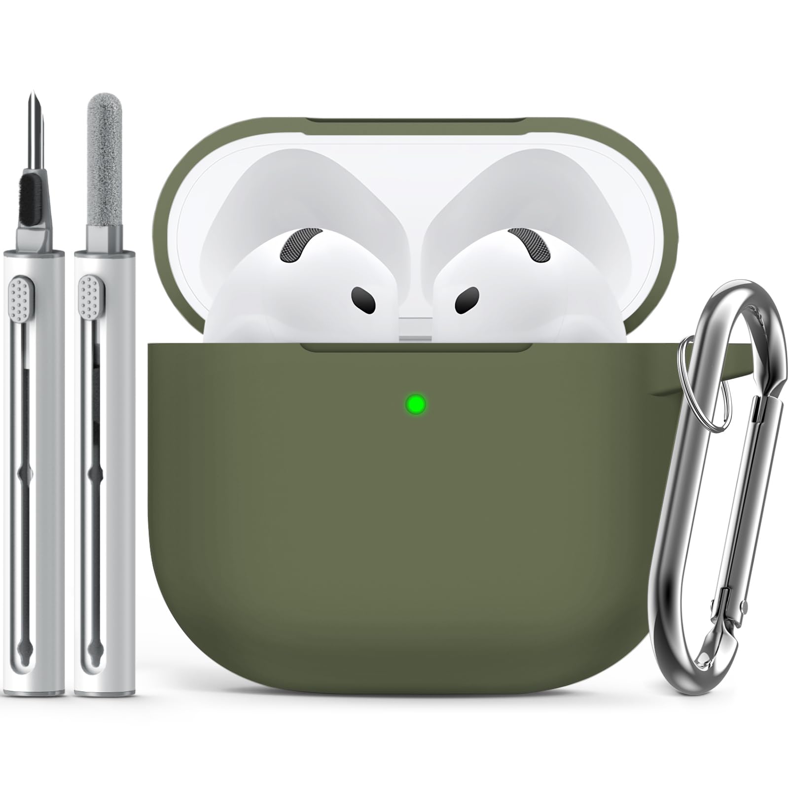 Inesore Compatible with AirPods Pro 3 Case with Cleaning Kit, Silicone Protective Case Cover for Apple Air Pods Pro 3rd (2025), Unisex Design - Black — view 82
