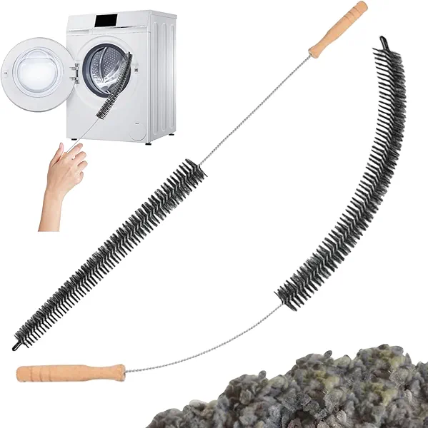 Dryer Lint Brush Vent Cleaner Lint Trap Cleaning Tool Dryer Vent Brush Long Flexible with Wood Handle 27.95Inches Medium Size for Dryer Vent Cleaning DIY Enthusiasts Homeowners (1, PCS)