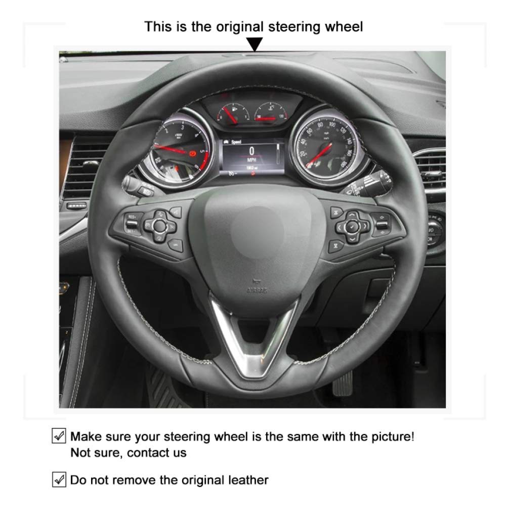 Anti-Rutsch-Wildler Ler Geflecht Auto Lenkrad abckung Wrap für Opel Astra k Corsa e Karl Cross land x Grandland Insignia Zafira  34