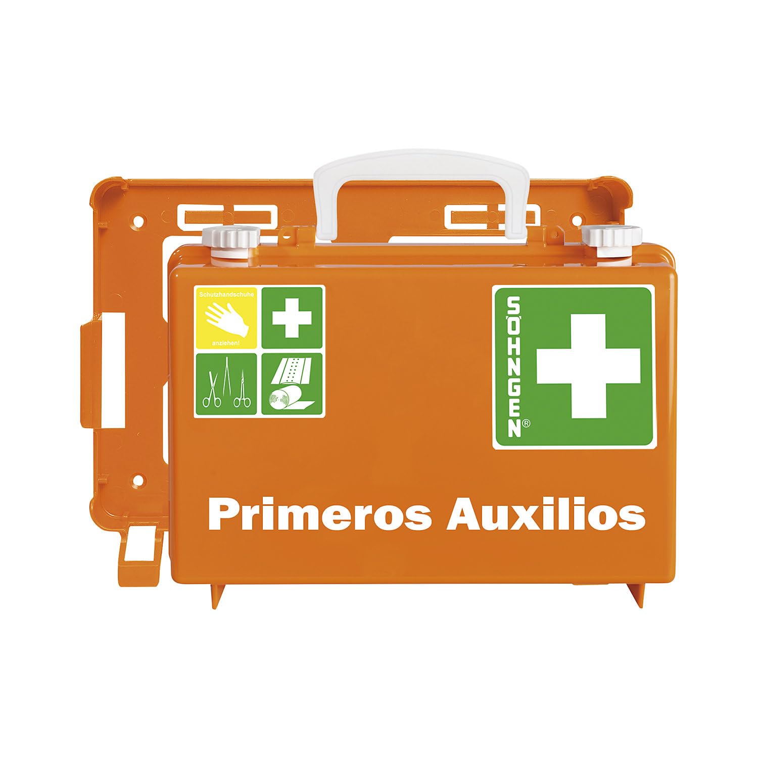 Söhngen 0301125 Kit Primeros Auxilios (maletín quick-cd DIN 13157 Naranja | H x A x P 170 x 260 x 110 mm,