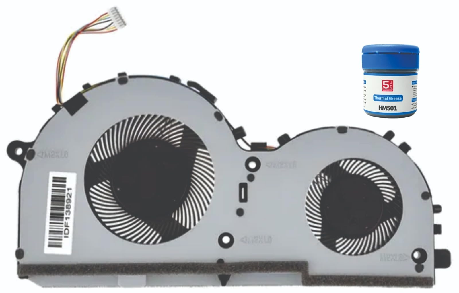 High- Quality Replacement Internal CPU+GPU Cooling Fan for Lenovo Ideapad L340 Gaming L340-15IRH L340-17IRH L330-15 17ICH Series DC28000E1D0 Laptop. Comes With MH501 (Cooling paste).-image-16