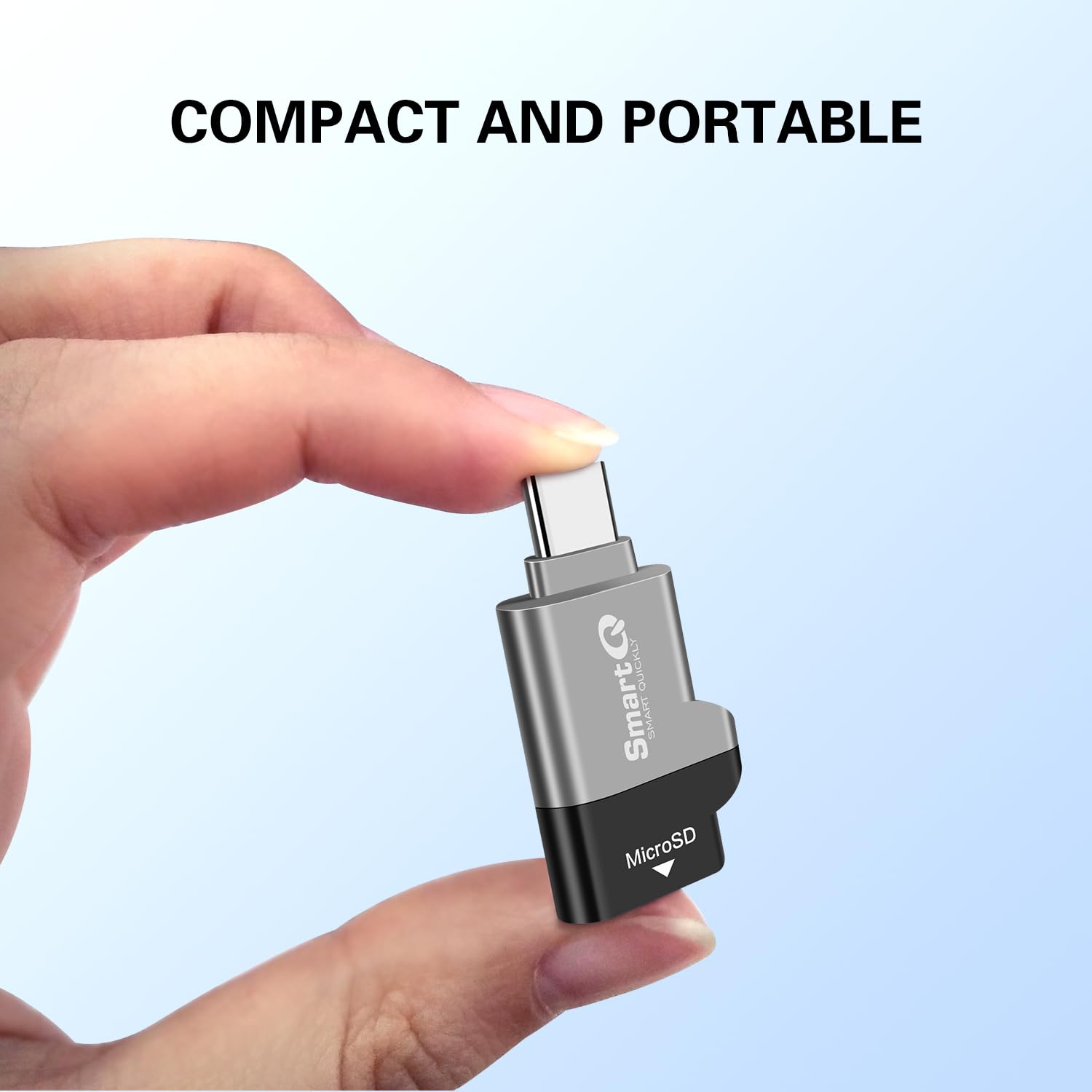 Rocketek Lettore Di Schede 3-in-1 USB-C / USB / Micro USB - Adattatore OTG Per CF, SD, TF, UHS-I - Portatile 5Gbps