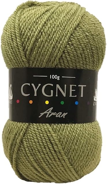 Cygnet C560/268 | Olive 100% Acrylic Aran Yarn/Knitting Wool | 100g