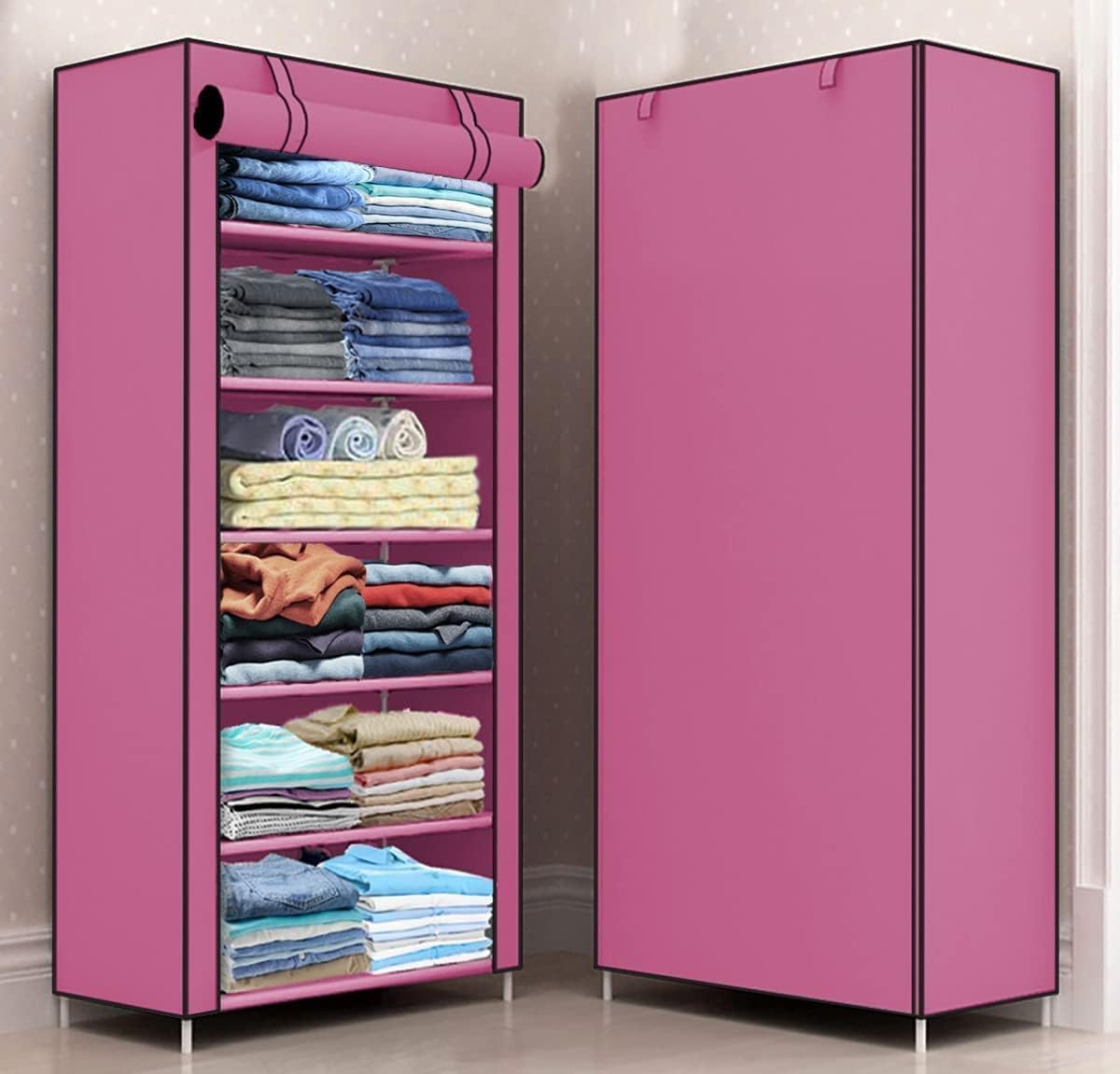 YouCopia Collapsible Wardrobe 6 Shelves Storage Clothes Storage Rack Quick Wardrobe/Cabinet/Multipurpose Storage Rack, Foldable, Collapsible Fabric Wardrobe Organizer (B0D5H9NQH4) Amazon Price History, Amazon Price Tracker