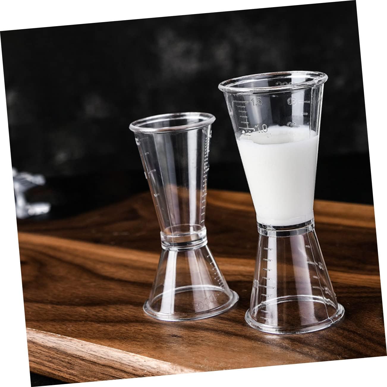 Zerodeko 10pcs Double-head Jigger Bartender Kit Wine Measuring Cup Shot Cups Bar Tool Mixology