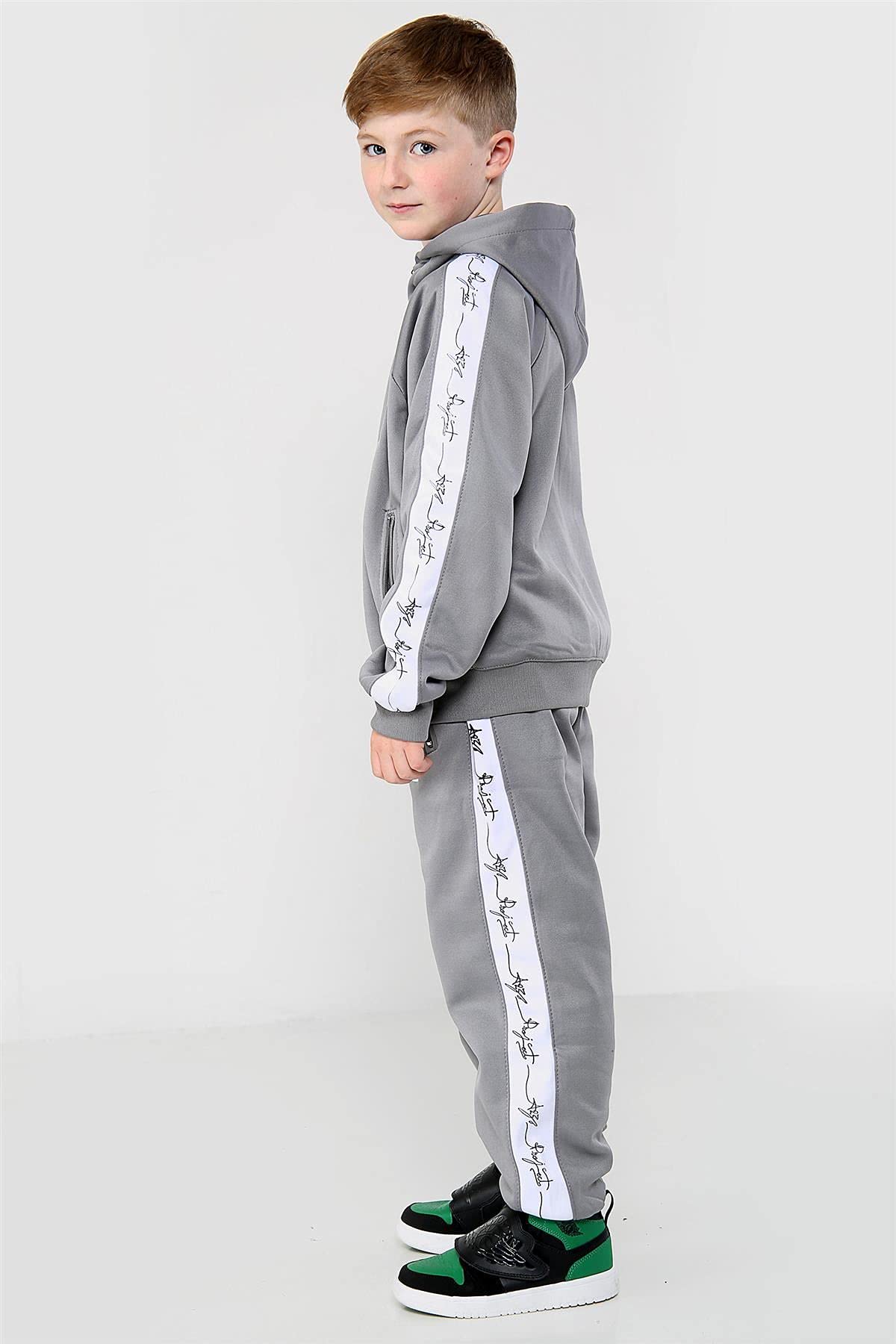 A2Z 4 Kids Dziewczynki Chłopcy Dres Hooded Top Botton Trening Bieganie Jogging Garnitur Odzież Sportowa Odzież Wypoczynkowa Zestaw Strojów Wiek 5-13 Lat