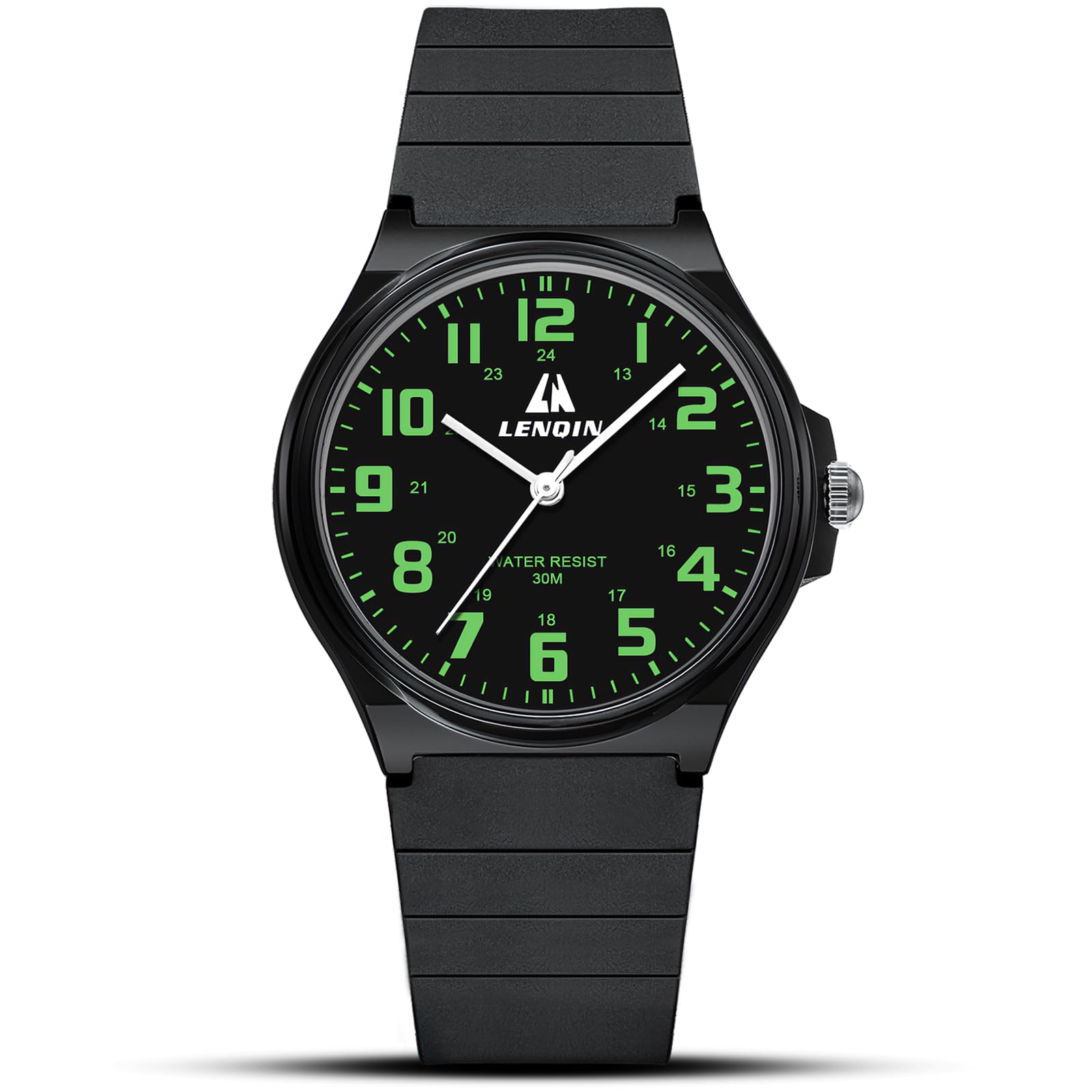 LN LENQIN Herren Uhr Edelstahl Uhren Herren Analog Quarz Armbanduhr 30M wasserdichte Mode Casual Uhr für Männer