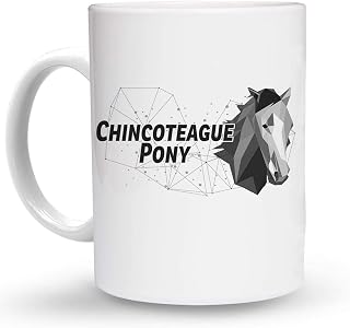 Makoroni - Chincoteague Pony - 15 Oz. Ceramic COFFEE MUG Coffee Drink Cup, Desy97