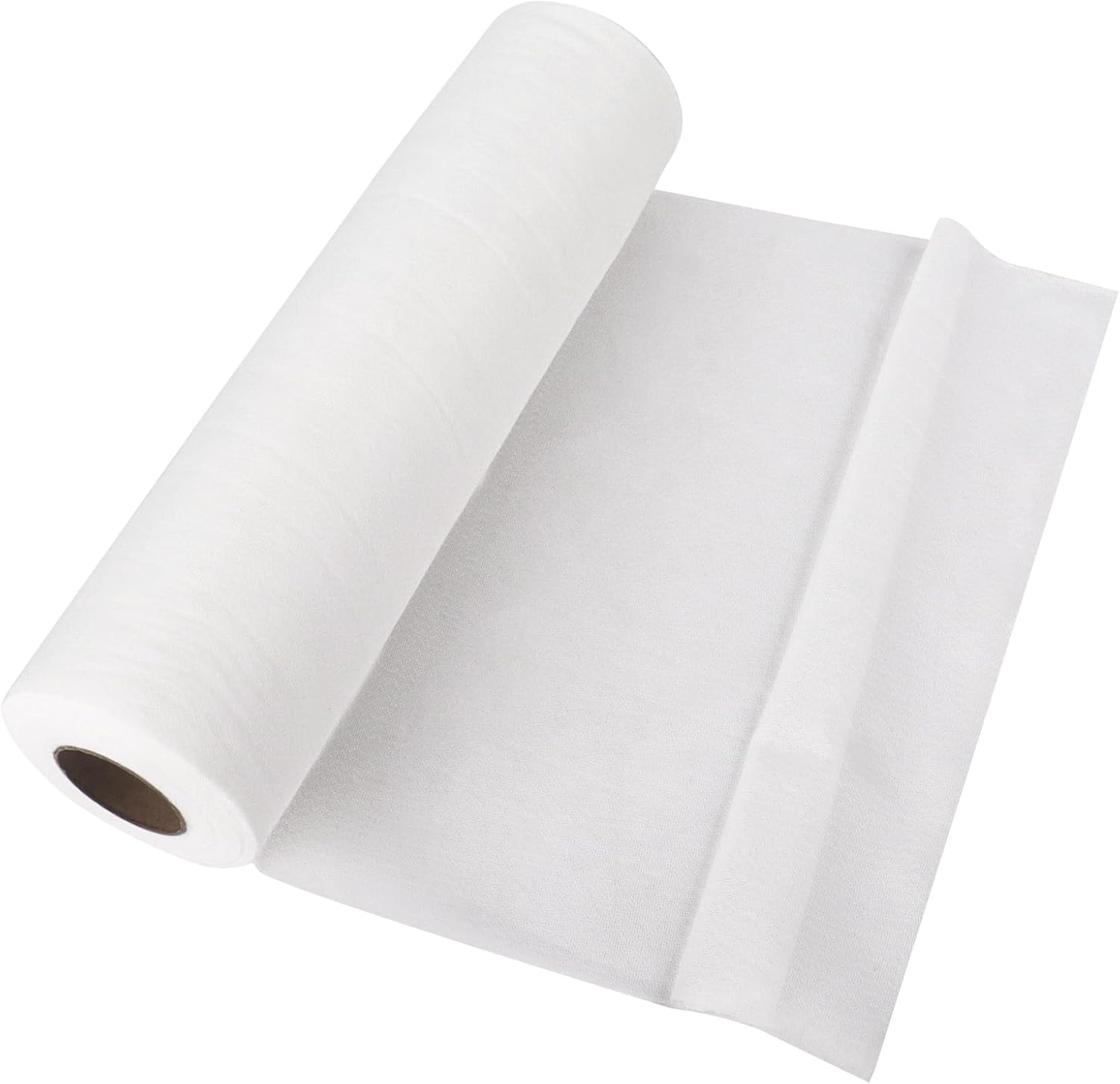 Klmnop 12" x 22 Yd Soft & Cozy Embroidery Stitch Cover, Extra Long Fusible Light Weight Stabilizer for Embroidery Machines Backing Covering Scratchy Stitches(White)