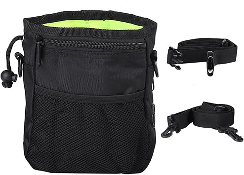 Amazon 犬用 訓練バッグ トレーニングポーチ おやつポーチ クリッカー 軽い 便利 耐久 小物収納 餌入れ 給食 折り畳み式給食器 ペット お散歩 お出かけ用品 ブラック 黒 Zerodis 訓練士用スーツ セット 通販