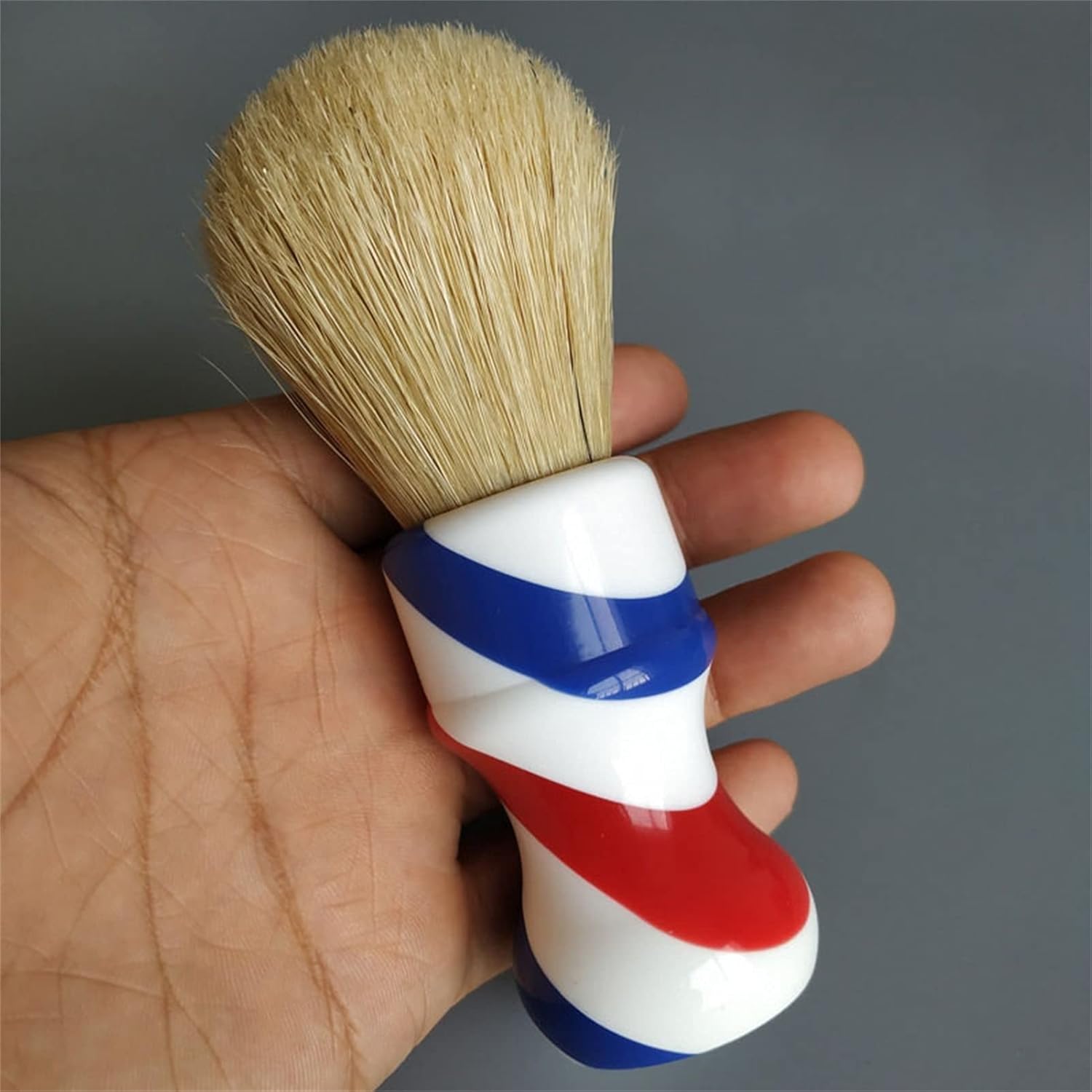Shaving Brush Rayon Hair Resin Handle Beard Soap Foam Brush Handmade Wet Shaving Brush (Color : A)