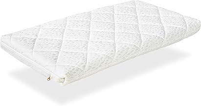 DORMISSIMO - Matelas Bébé Berceau 80x40 Epaisseur 7 CM Mini Star - Déhoussable, Noyau en Mousse perforée et Respirant