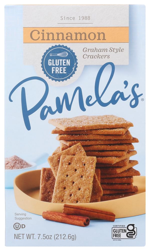 Pamela's Products Gluten-Free Graham Crackers Cinnamon -- 7.5 oz (Pack of 3)