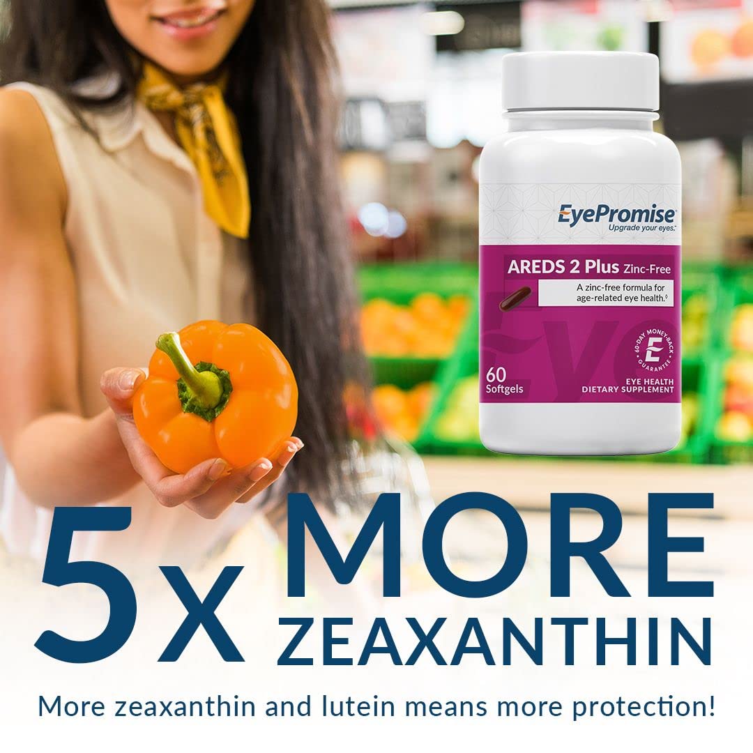 EyePromise Areds 2 Plus with No Zinc Softgel Capsules Containing