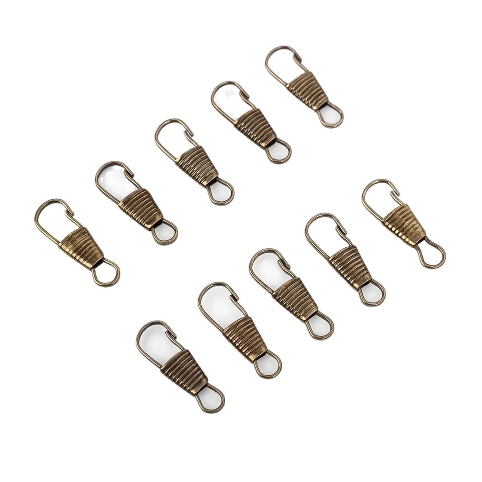 Zipper Pull Replacement Parts, Universal Detachable Zipper Pull Fixer 20PCS Multicolor(Bronze)